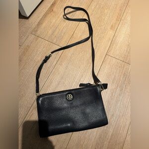 Black Crossbody Bag with Logo